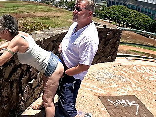 I Just Met This Visitor To Hawaii -- And Here We Are, Outdoors, Playing