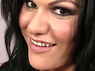 Angelina Castro Gets Naked To Suck Huge Cock And Masturbates