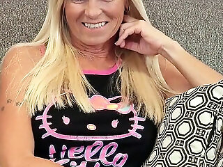 Busty Blonde Cougar Dani Dare Interracial Interview