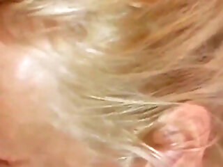 Amateur Blonde Mature Wife Enjoys Clothed Blowjob Swallow