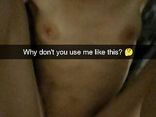 Wife Smokes And Cheats While Home Alone And Cucks Her Husband On Snapchat. Cumslut Can't Stop Cumming