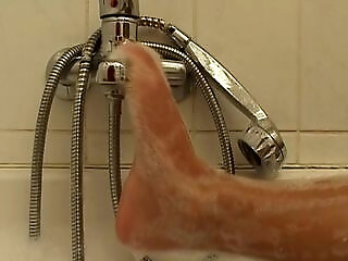 Big Boobed German Slut Enjoys Solo Action In The Shower