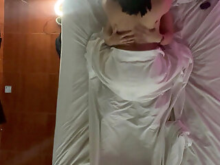 Lesbians Take Refuge Under The Sheets And End Up Touching Their Desire In The Dark