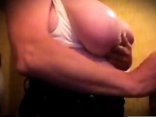 Big-breasted Amateur Grandma Gets Felt Up