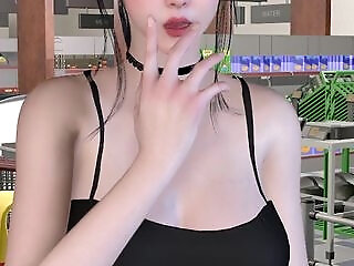 Ep3: Luna Masturbating In The Washroom With Her Dildo - Female Anchor Next Door