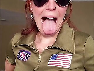 Soldier Girl Foxey Mermaid Swallows Black 4 Star General Thick Cum