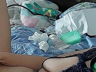 Hot Wife Fingers Pussy Until Orgasm. Female Masturbation With Moans.