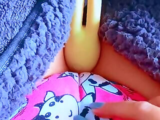 Tiny Latina College Girl's First Vibrator Experience