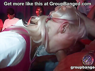 German Hostess In The Ultimate Fuck Fest At Groupbanged