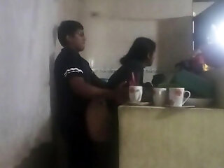 Maid Fucked In The Kitchen (my Wife Almost Found Us Out)