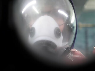 Gas Mask Respirator Breath Play - Complete Femdom Control