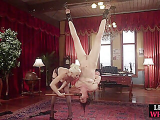 Female Sub Handling Electrosex B4 Clamping